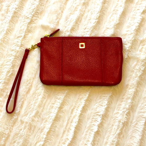 LODIS Olivia Pebbled Leather Wristlet Clutch Purse - Picture 1 of 7